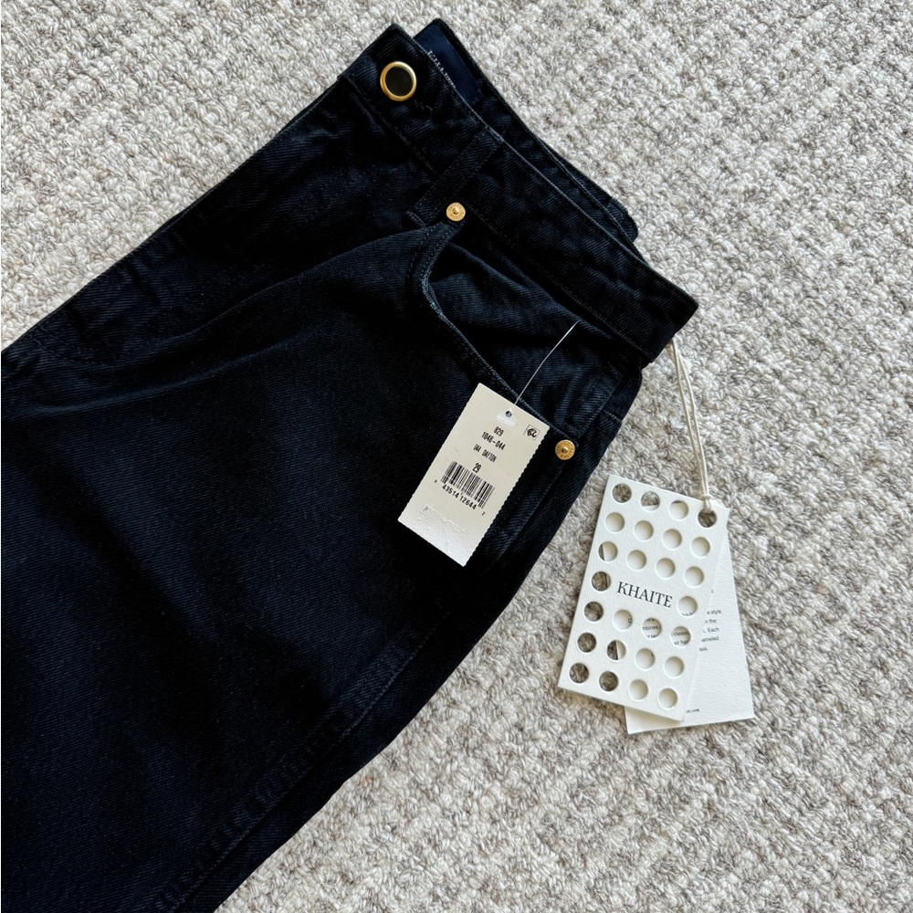 NWT Khaite DARIA jeans in DAYTON black - size 29, fits small - Picture 5 of 7